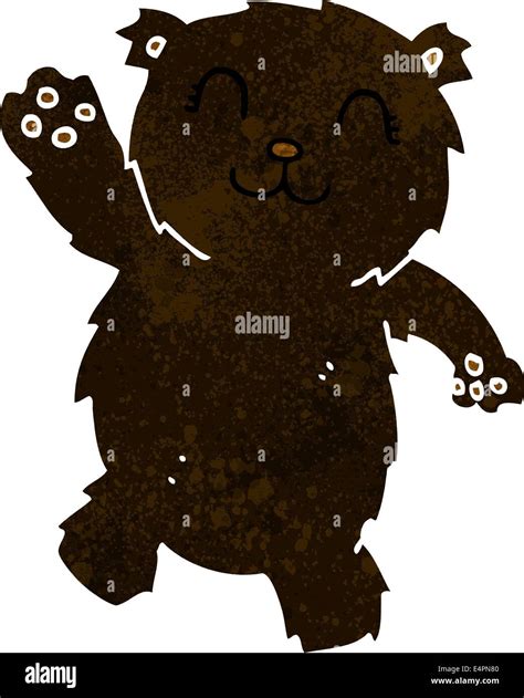 cartoon waving black bear Stock Vector Image & Art - Alamy