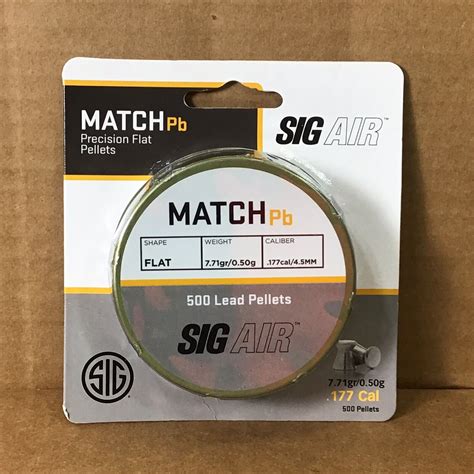 Sig Air Count Cal Match Lead Pellets Air Ammo Match Pb