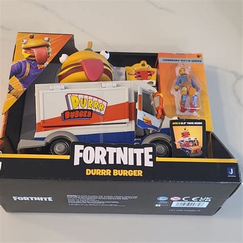 Fortnite Toys Epic Games Fortnite Legendary Micro Series Durrr Burger Food Truck And Beef