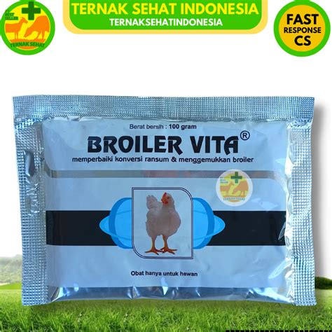 BROILER VITA 250 GRAM BROILER VITA 100 GRAM Anti Stress Mempercepat