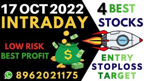 Best Intraday Stocks For Tomorrow 17 Oct 2022 Intraday Trading Stocks