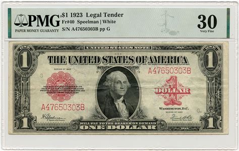 Usa Stany Zjednoczone Red Seal Dolar Speelman White