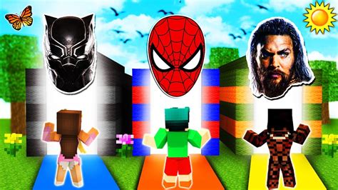 Minecraft Do Not Choose The Wrong Dimension Spiderman Aquaman