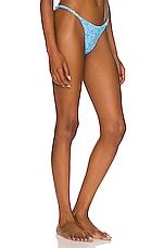 Maaji Micro Mini Reversible Bikini Bottom In Blue Pansy Revolve