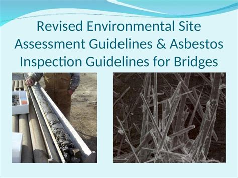 Ppt Revised Environmental Site Assessment Guidelines And Asbestos