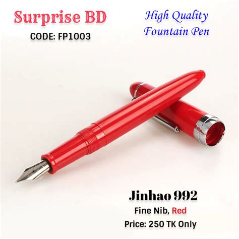 Jinhao 992 Fountain Pen Red SURPRISE BD