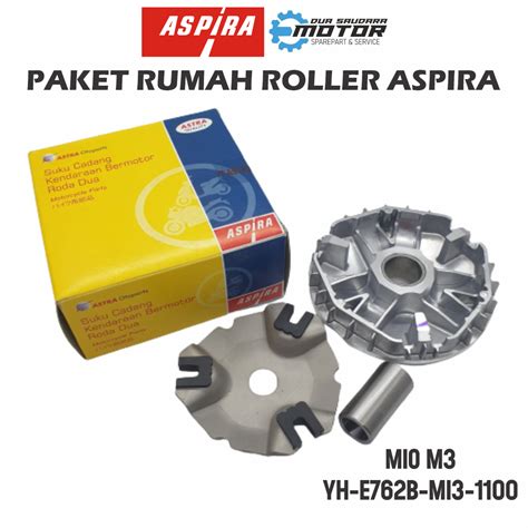 PAKET RUMAH ROLLER MIO M3 ASPIRA RUMAH ROLLER PLAT TUTUP RUMAH ROLLER