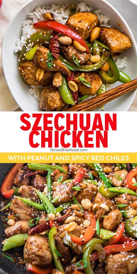 30 Minute Szechuan Chicken Stir Fry Brightly Colored Veggies And Fried