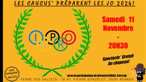 IMPRO J O 2024 Rennes 35000 Sam 11 Nov 23