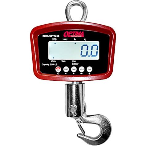 Optima Weighing Systems OP 924 1000 1 000 Lb Crane Scale With LCD Display