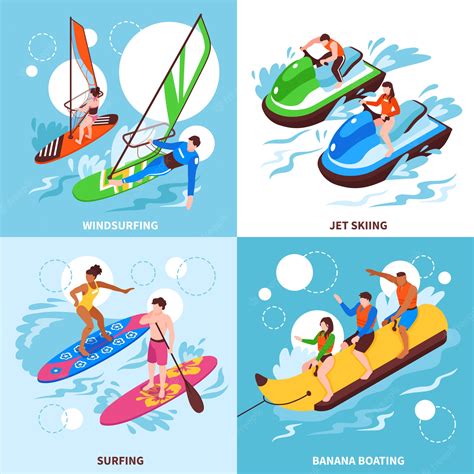 Water Skiing Illustrations Royalty Free Vector Graphics Clip