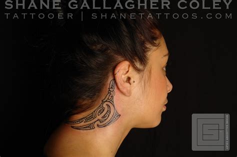 SHANE TATTOOS: Maori Neck Tattoo/Ta Moko on Lena