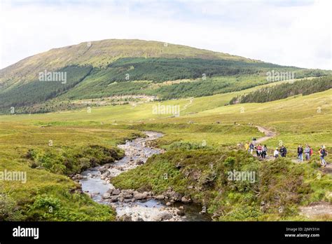 Fairy Pools Isle Of Skye Tourists Walking From The Nearby Carpark To