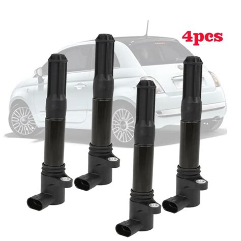 4x Ignition Coils For Alfa Mito Fiat 500 500C Ritmo Emotion Sport 1 4L