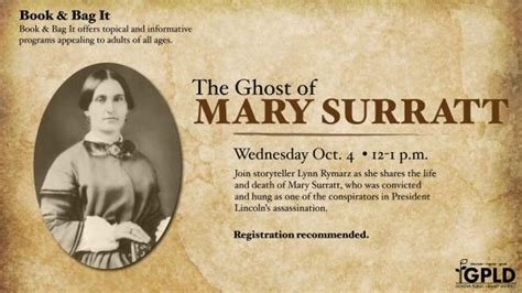 The Ghost Of Mary Surratt Geneva Public Library