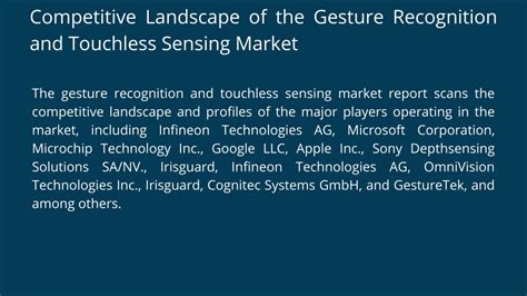 PPT Gesture Recognition And Touchless Sensing Market Forecast Report