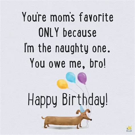 Birthday Wishes For Brother Funny Images - Funny PNG