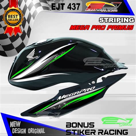 Jual Striping Terbaru Honda Megapro Primus Hologram Stiker Variasi