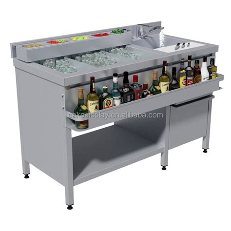 New Design Stainless Steel Cocktail Table Bartender Table Station Buy