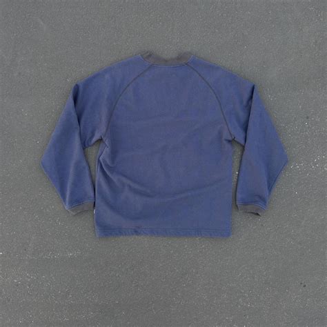 Vintage 90s Blue No Fear Long Sleeve Sweatshirt Depop