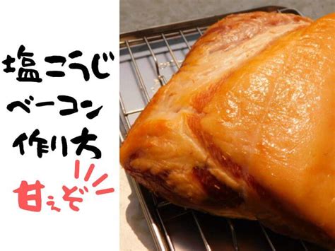 塩こうじで自作ベーコンレシピ 塩こうじで作ったベーコンはシットリ甘い 作り方は塩やソミュール液といっしょ おったろう雑記ブログ 自家製