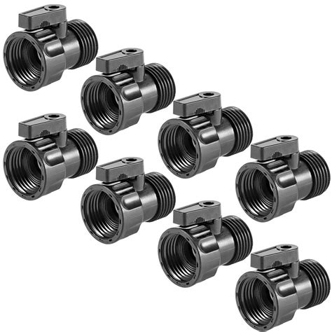 Buy Cosweet 8 Pack 3 4 Plastic Garden Hose Shut Off Valve Standard Water Shutoff Valve Shut