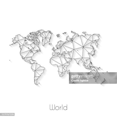 World Map Clip Art Outline