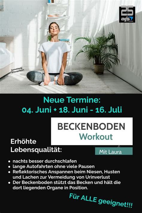 Beckenboden Special Im Aj S Fitnessstudio M Nchen Nord West