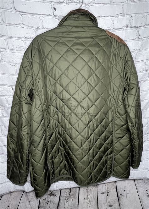 Vintage POLO Ralph Lauren Quilted Jacket Hunting Patc Gem