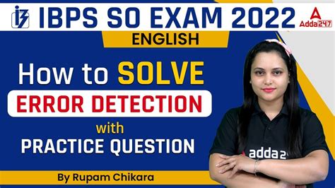 IBPS SO 2022 ENGLISH How To Solve Error Detection With Practice