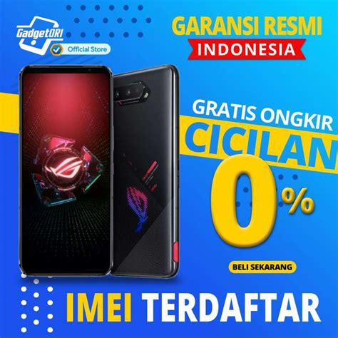 Jual ASUS ROG Phone 5 5G 8 Gb 128 Gb GARANSI RESMI Phantom Black Di