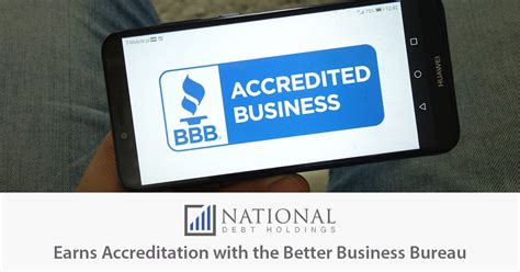 National Debt Holdings Earns Better Business Bureau Accreditation