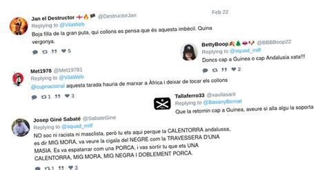 Cup Barcelona On Twitter La Cup Denuncia Els Atacs Racistes I