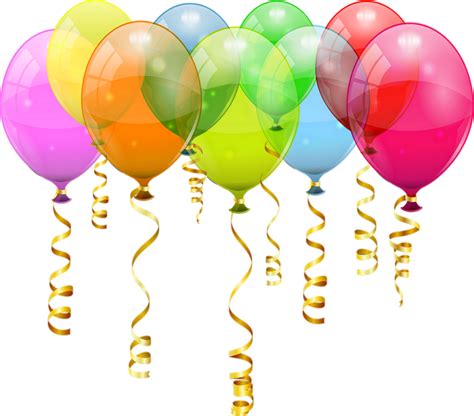 Tube Ballons Png F Te Anniversaire Balloons Png