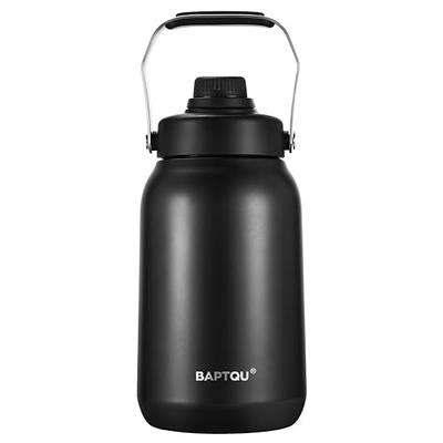 Baptqu Half Gallon Insulated Water Bottle Stainless Steel Large Oz