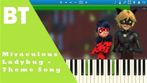 Miraculous Ladybug Theme Song Piano