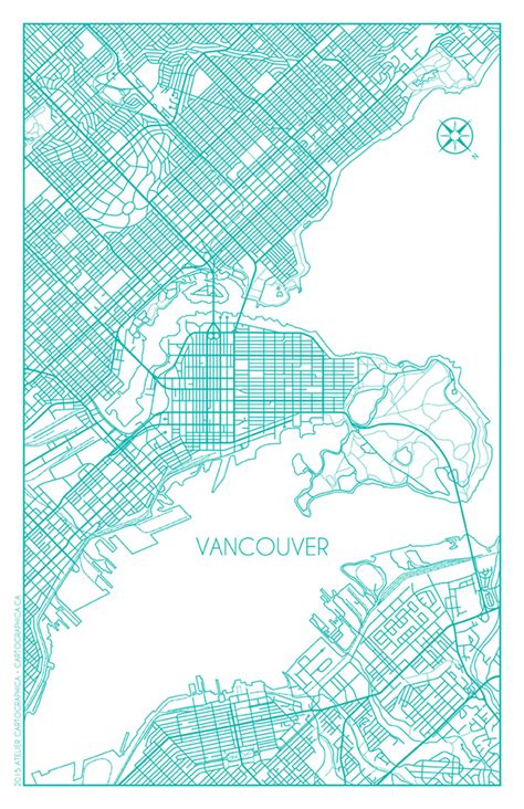 Monochrome City Maps Behance