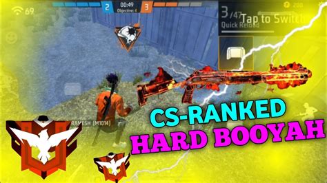 😱cs Ranked 🥵hard Booyah Challenge Only M10 Se M10 Is A Best Gun