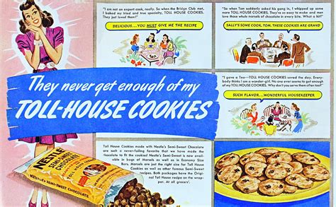 Dying for Chocolate: Toll House Cookies: Vintage Ad & Original Recipe