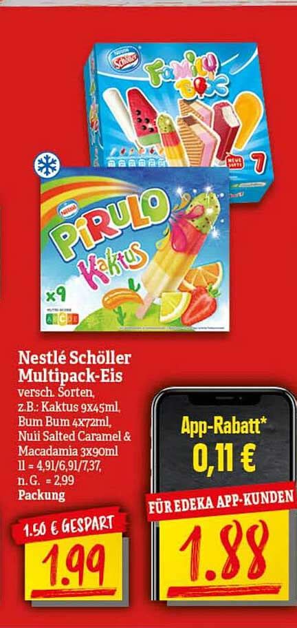 Nestlé Schöller Multipack eis Angebot bei NP Discount