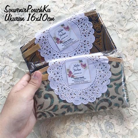 Jual Souvenir Pouch Batik X Cm Dompet Batik Souvenir Pernikahan