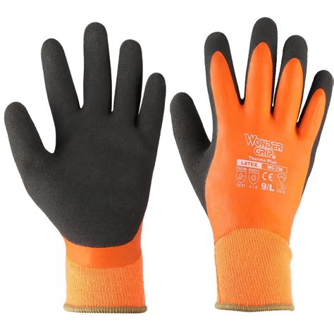 Tebru Safety Coldproof Waterproof Protection Double Layer Latex Gloves, Coldproof Gloves ...