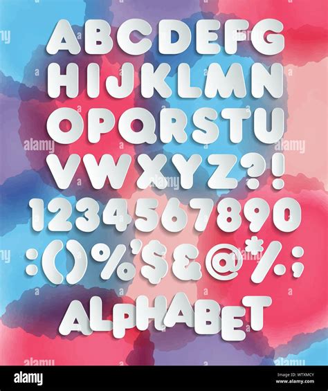 Vector Retro Looking 3d Alphabet Vintage Red Volumetric Sign Board Letters With Shadows Stock