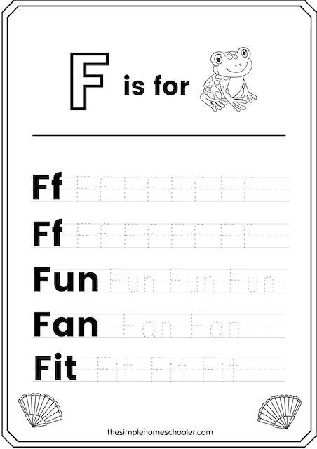 Printable Letter F Activities For Preers