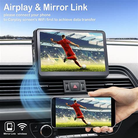 OHREX Carplay Android Auto Wireless Portable Car Stereo 7 Inch Full HD