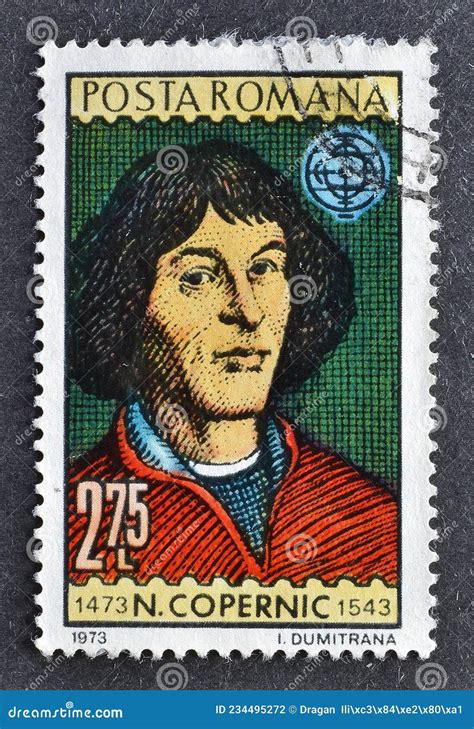 Cancelled Postage Stamp Printed By Romania That Shows Portrait Of