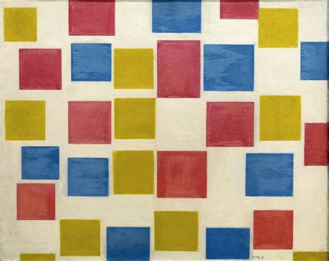 Composition with Colored Backgrounds, Piet Mondrian | Arthipo