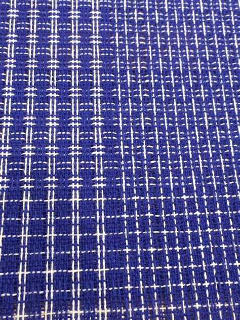 Blue And White Checkered Fabric Texture