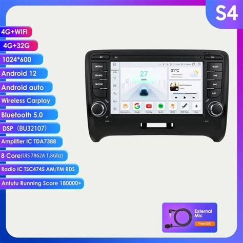 G G Autoradio Din Android Pour Audi Tt Mk J Lecteur