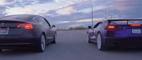 Tesla Model 3 Beats C8 Corvette in Trio of Garbage Runs